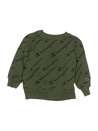 Pre-owned Champion Kids' Sweatshirt In Green