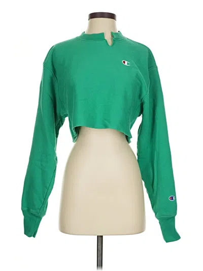 Pre-owned Champion Sweatshirt In Green
