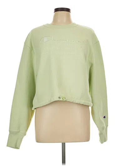 Pre-owned Champion Sweatshirt In Green