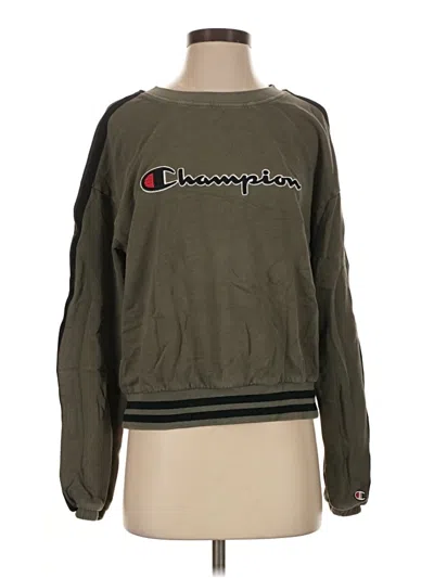 Pre-owned Champion Sweatshirt In Green