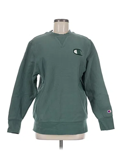 Pre-owned Champion Sweatshirt In Green