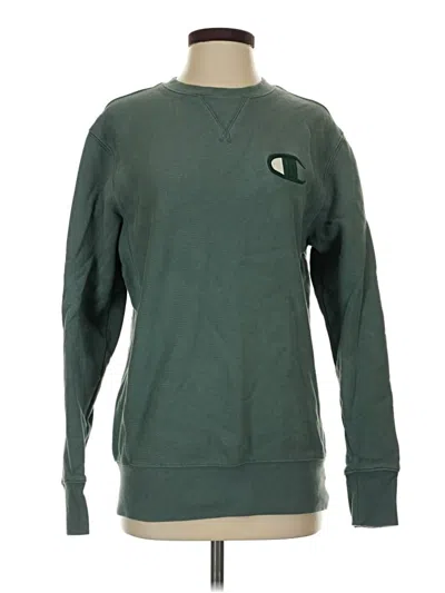 Pre-owned Champion Sweatshirt In Green