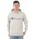 Champion Relaxed-fit Hoodie With Logo In Gray