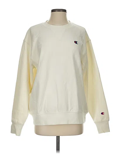Pre-owned Champion Sweatshirt In Ivory