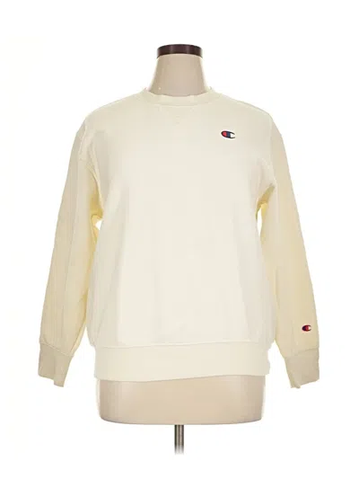 Pre-owned Champion Sweatshirt In Ivory