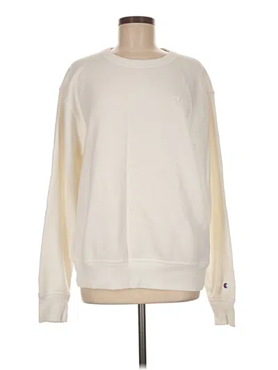 Pre-owned Champion Sweatshirt In Ivory