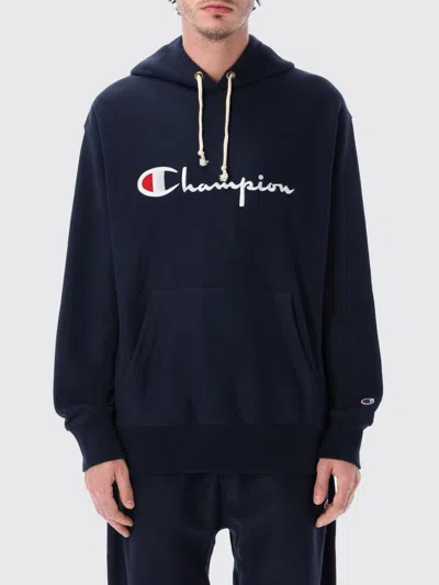 Champion Sweatshirt Men In Blue