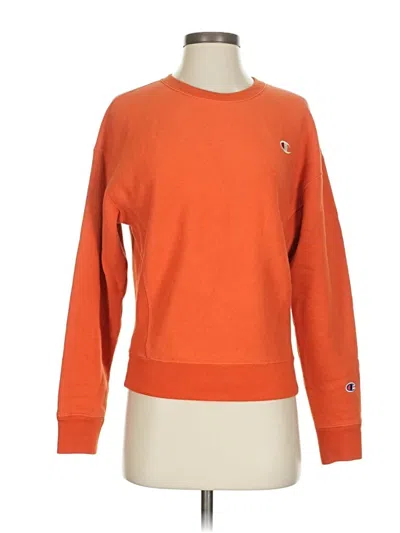 Pre-owned Champion Sweatshirt In Orange