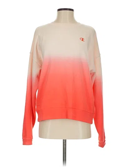 Pre-owned Champion Sweatshirt In Orange
