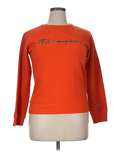Pre-owned Champion Sweatshirt In Orange