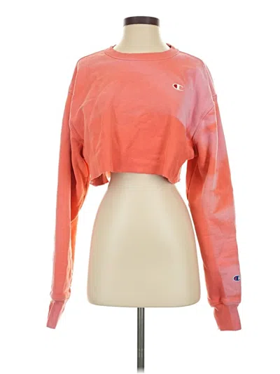 Pre-owned Champion Sweatshirt In Orange