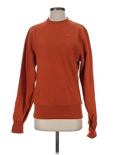 Pre-owned Champion Sweatshirt In Orange