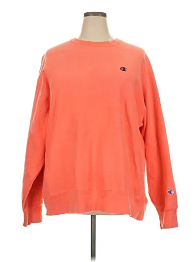 Pre-owned Champion Sweatshirt In Orange