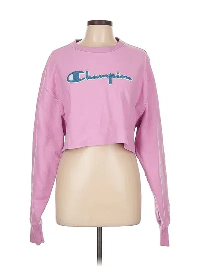 Pre-owned Champion Sweatshirt In Pink