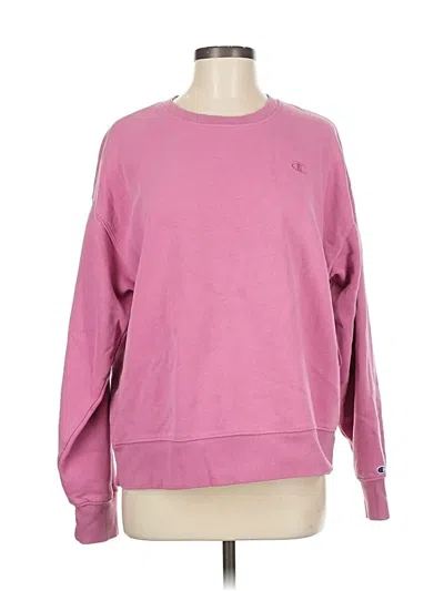 Pre-owned Champion Sweatshirt In Pink
