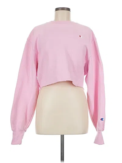 Pre-owned Champion Sweatshirt In Pink