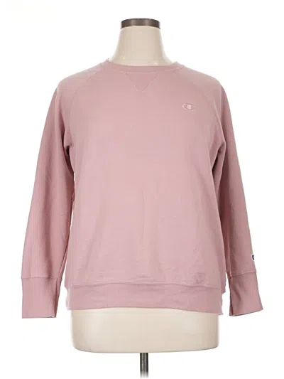 Pre-owned Champion Sweatshirt In Pink