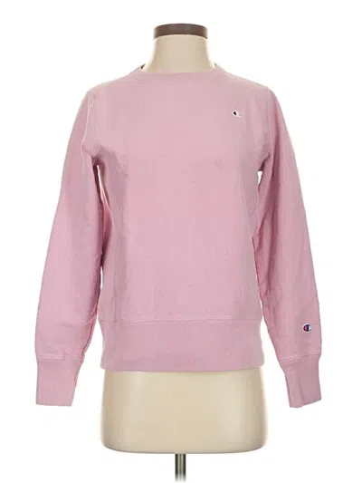 Pre-owned Champion Sweatshirt In Pink