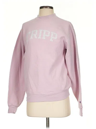 Pre-owned Champion Sweatshirt In Pink