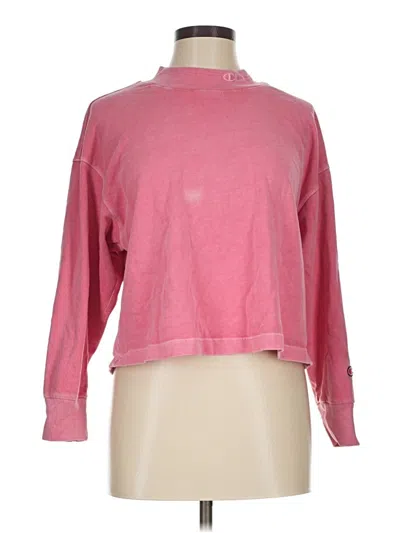 Pre-owned Champion Sweatshirt In Pink