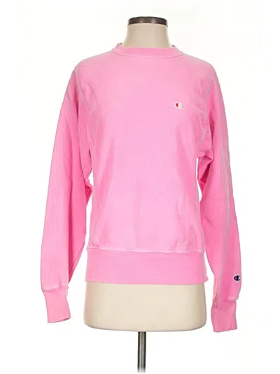 Pre-owned Champion Sweatshirt In Pink