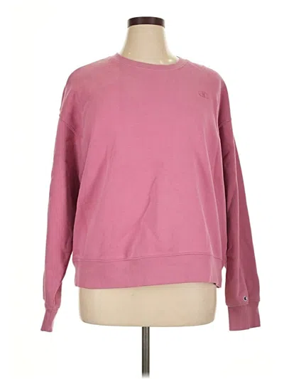 Pre-owned Champion Sweatshirt In Pink