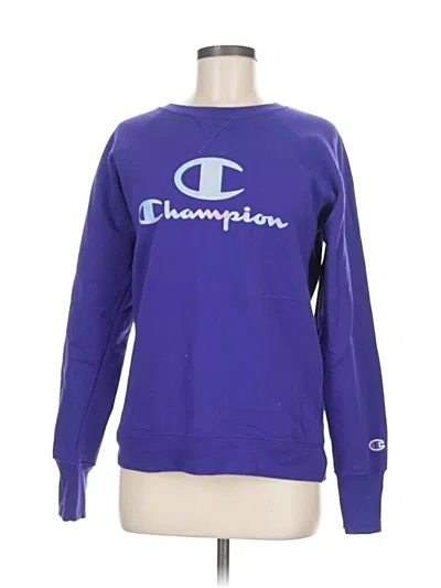 Pre-owned Champion Sweatshirt In Purple