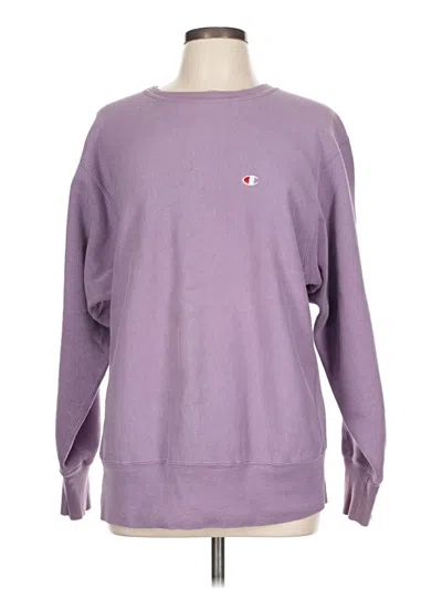 Pre-owned Champion Sweatshirt In Purple
