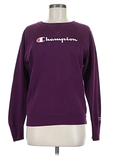 Pre-owned Champion Sweatshirt In Purple