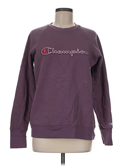 Pre-owned Champion Sweatshirt In Purple