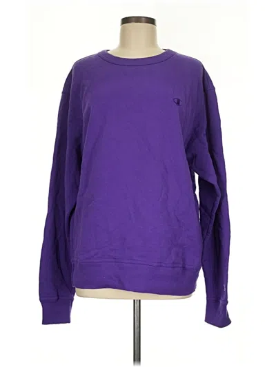 Pre-owned Champion Sweatshirt In Purple