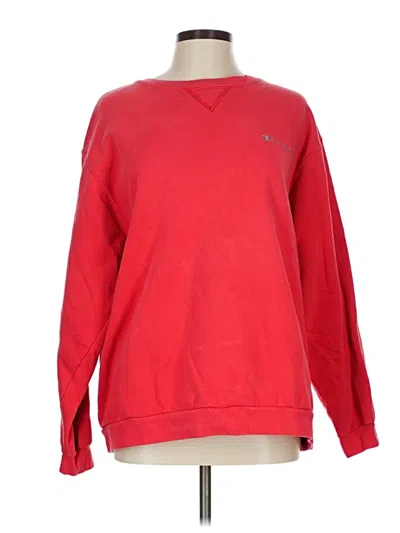 Pre-owned Champion Sweatshirt In Red