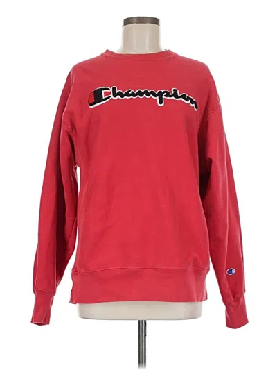 Pre-owned Champion Sweatshirt In Red