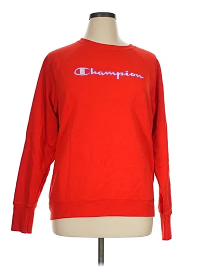Pre-owned Champion Sweatshirt In Red