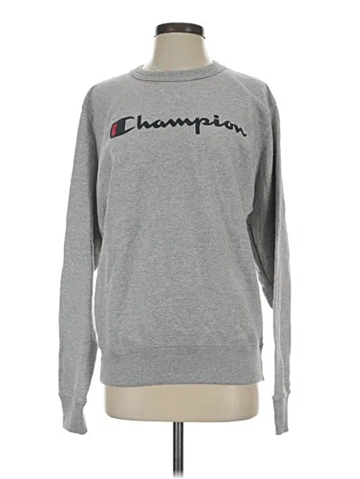 Pre-owned Champion Sweatshirt In Silver