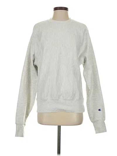 Pre-owned Champion Sweatshirt In Silver
