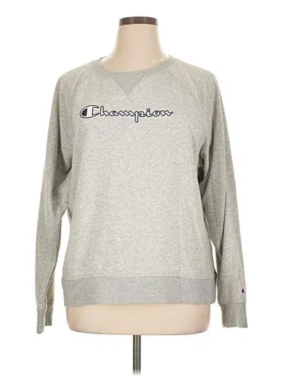 Pre-owned Champion Sweatshirt In Silver