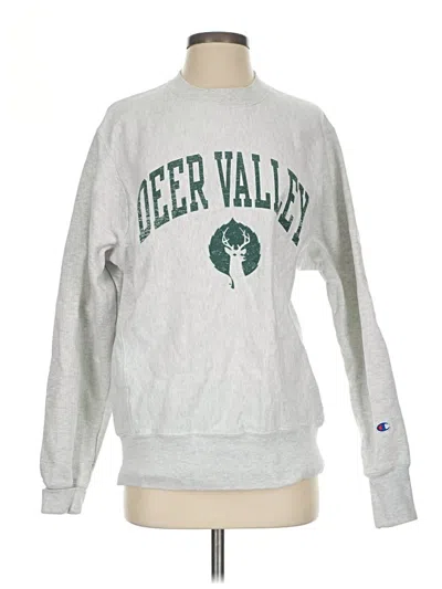 Pre-owned Champion Sweatshirt In Silver