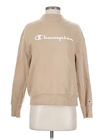 Pre-owned Champion Sweatshirt In Tan