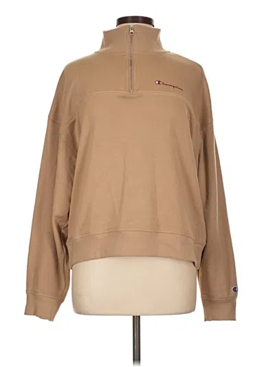 Pre-owned Champion Sweatshirt In Tan