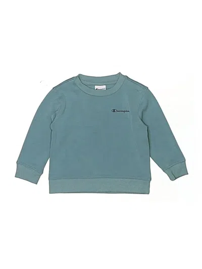 Pre-owned Champion Kids' Sweatshirt In Teal