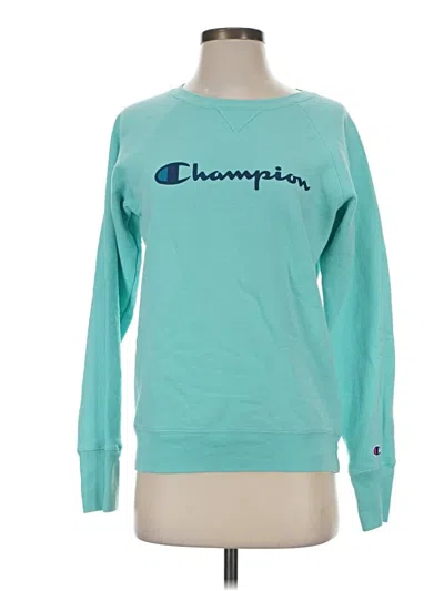 Pre-owned Champion Sweatshirt In Teal