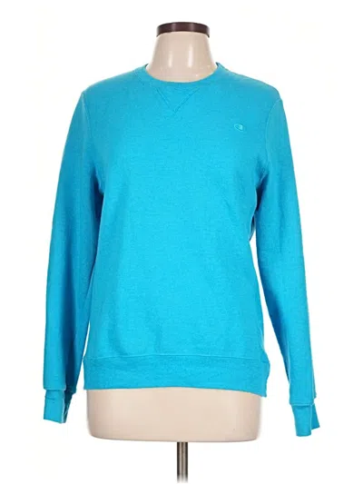 Pre-owned Champion Sweatshirt In Teal