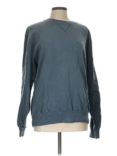 Pre-owned Champion Sweatshirt In Teal