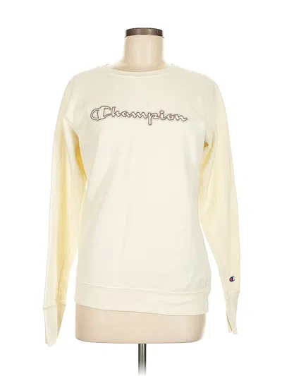 Pre-owned Champion Sweatshirt In White