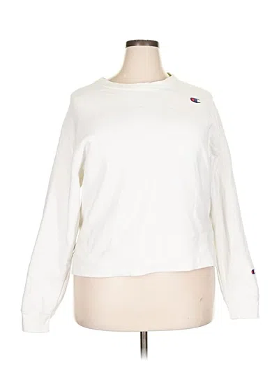 Pre-owned Champion Sweatshirt In White