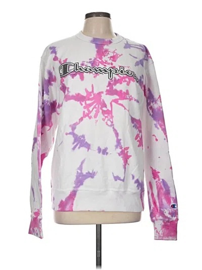 Pre-owned Champion Sweatshirt In White