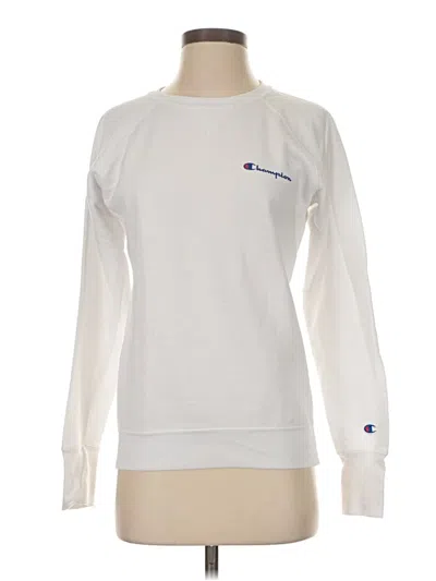 Pre-owned Champion Sweatshirt In White