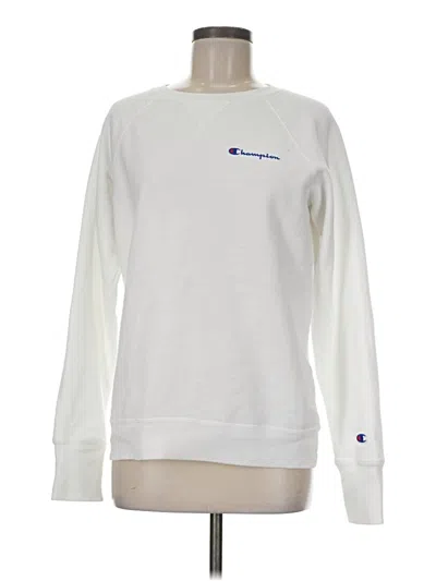 Pre-owned Champion Sweatshirt In White