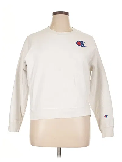 Pre-owned Champion Sweatshirt In White